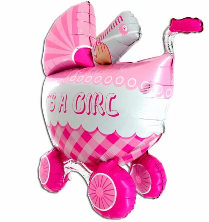 Καροτσάκι its a girl 3d foil μπαλόνι