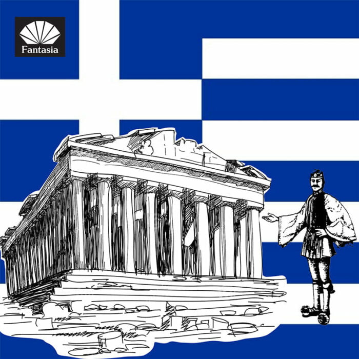 Χαρτοπετσέτες με θέμα την Ελλάδα (Greece)
