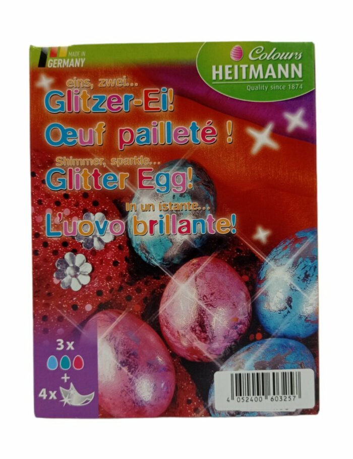 Βαφή αυγών με ασημί φύλλα heitmann