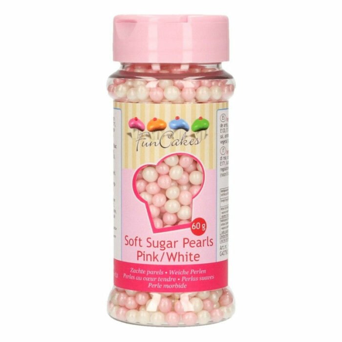 Κας κας πέρλες “soft” λευκό/ροζ (60gr)