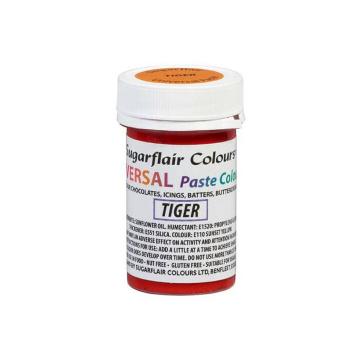 Χρώμα universal πορτοκαλί tiger 22gr Sugarflair