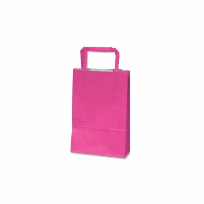 Σακούλα - Τσάντα Φούξια Με Πλακέ Λαβή (25x18x8cm)