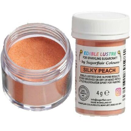 Σκόνη Χρώμα Sugarflair Μεταλλικό Σομόν (Silky Peach) 4g