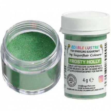Σκόνη Χρώμα Sugarflair Μεταλλικό Πράσινο (Frosty Holly) 4g