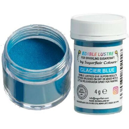 Σκόνη Χρώμα Sugarflair Μεταλλικό Μπλε (Glacier Blue) 4g