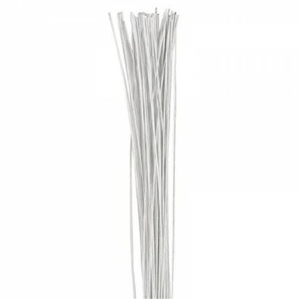 Σύρμα Για Λουλούδια 30g (0.30mm) Λευκό x50 40cm