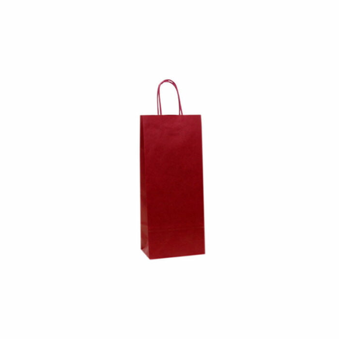 Τσάντα Χάρτινη Με Λαβή Μπορντώ (39.5cmx15cmx8.5cm)