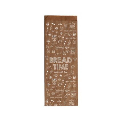 Χαρτοσακούλες Κραφτ Αρτοποιϊας Bread Time 20x44 εκ. (100gr.)