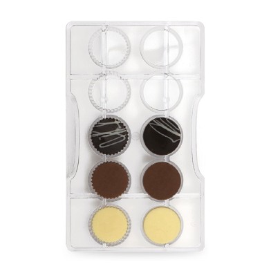 Δίσκοι καλούπι 10 θέσεων για σοκολατάκια της Decora