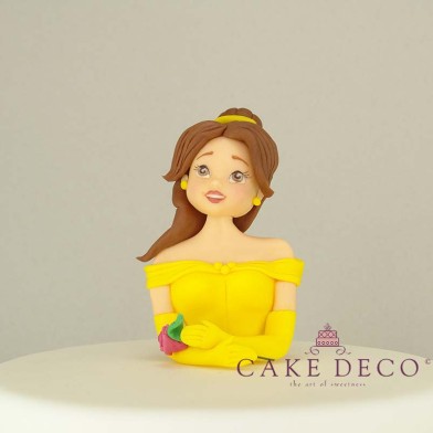 Μισή πριγκίπισσα με κίτρινο φόρεμα (εμπνευσμένο από την φιγούρα της Disney Πεντάμορφη)