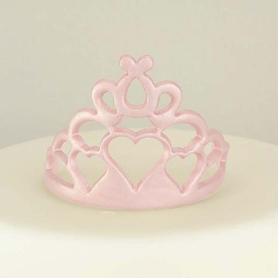 Ροζ Στέμμα με καρδιές από την Cake Deco