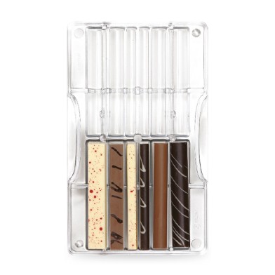 Τσοπ-Στικς και Ράβδοι καλούπι 12 θέσεων για διακοσμητικά σοκολατάκια της Decora